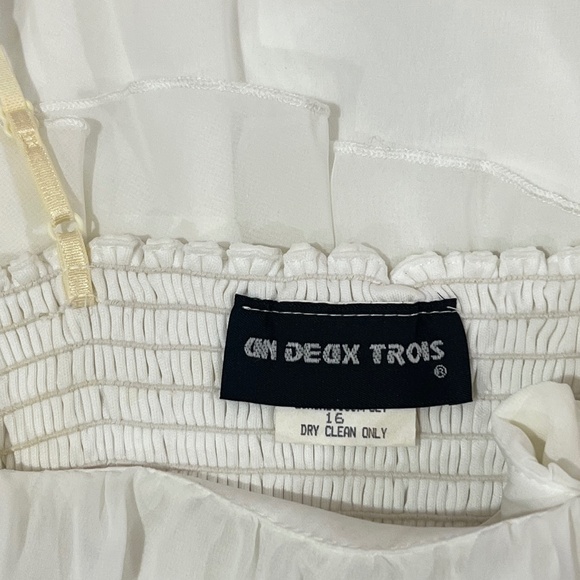 UN DEUX TROIS Ivory Party/Occasion Dress - Picture 3 of 3